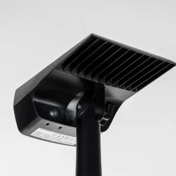 PRIOS LED-solspotlight Helier, 49 cm, svart, jordspyd| Solcellelamper|Utespotter