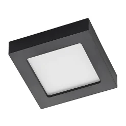 PRIOS LED-taklampe Alette, svart, 12 W, CCT, dimbar Best
