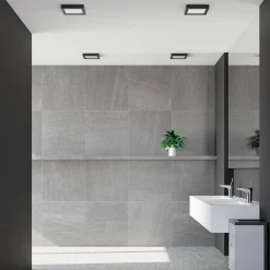 PRIOS LED-taklampe Alette, svart, 18 W, CCT, dimbar Hot