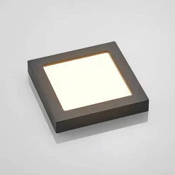 PRIOS LED-taklampe Alette, svart, 18 W, CCT, dimbar Hot