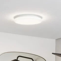 PRIOS LED-taklampe Artin, Ø 33 cm, hvit, CCT, IP65 Best