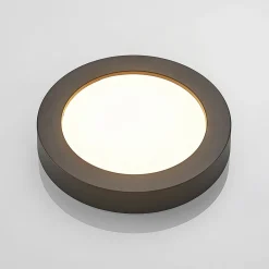 PRIOS LED-taklampe Edwina, svart, 23 cm, CCT, IP44| Led-Innendørs