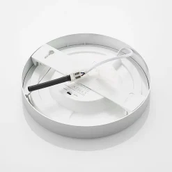 PRIOS LED-taklampe Edwina, sølv, 25 cm, CCT, IP44 Discount