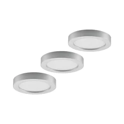 PRIOS LED-taklampe Edwina, sølv, 23 cm, sett med 3 stk Best