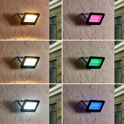 PRIOS Liezel LED-spotlight for utendørs bruk 15W RGBW Tuya IP65 Discount