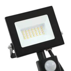 PRIOS Maikel utendørs LED-spot, 20W, 1500lm, metall, sensor| Kommersiell Utebelysning|Vegglamper Med Sensor
