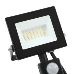 PRIOS Maikel utendørs LED-spot, 20W, 1500lm, metall, sensor| Kommersiell Utebelysning|Vegglamper Med Sensor