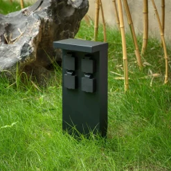 PRIOS Mariel energiprofil, 4 stikkontakter, svart Sale