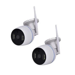 PRIOS Smart WLAN utendørskamera Evaria, Tuya, nattsyn, 2 enheter| Tilbehør