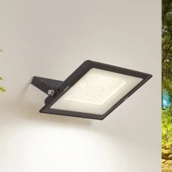 PRIOS utendørs LED-spot Maikel, 150W, 12000lm, metall Clearance