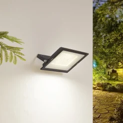 PRIOS utendørs LED-spot Maikel, 150W, 12000lm, metall Clearance