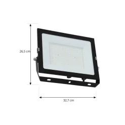 PRIOS utendørs LED-spot Maikel, 150W, 12000lm, metall Clearance