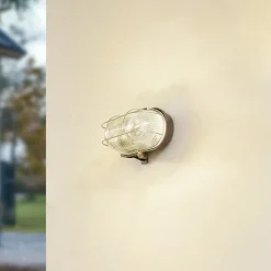 PRIOS utendørs vegglampe Kirgo, grå, plast, IP44 Outlet