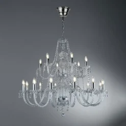 Searchlight 18-punkt krystallysekrone HALE Discount