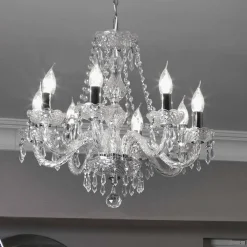 Searchlight 8-punkt krystallysekrone HALE| Lysekroner