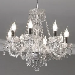 Searchlight 8-punkt krystallysekrone HALE| Lysekroner