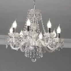 Searchlight 8-punkt krystallysekrone HALE| Lysekroner