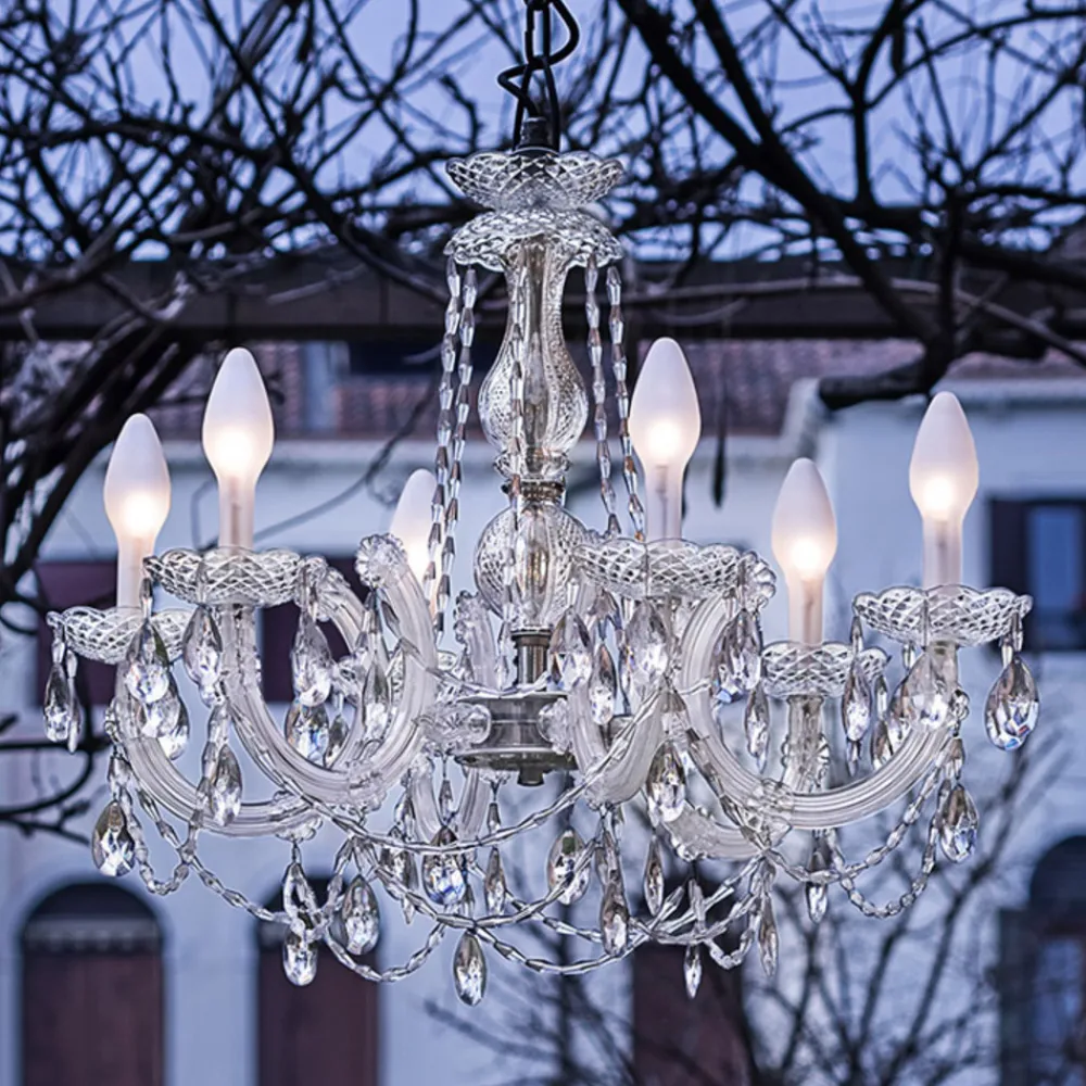 Masiero 6-punkts LED-utelysekrone Drylight S6 Online