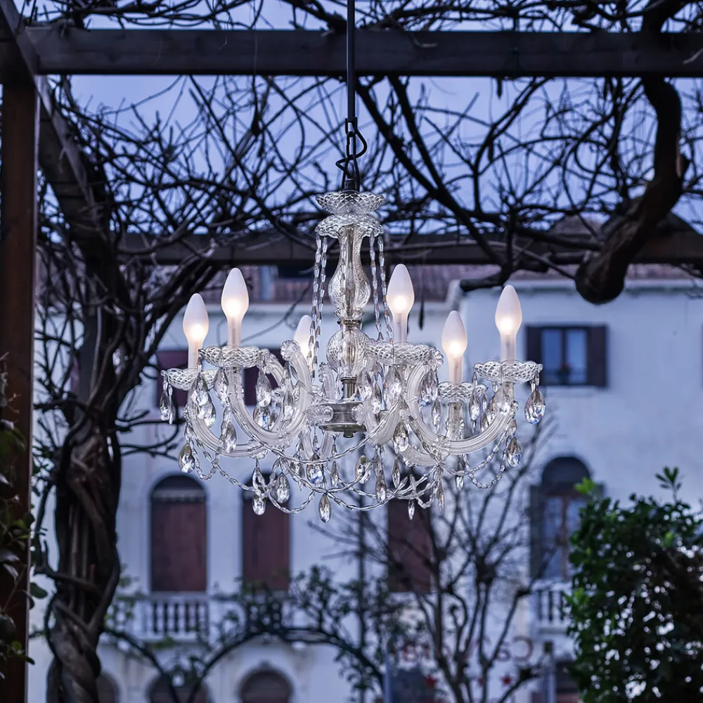 Masiero 6-punkts LED-utelysekrone Drylight S6 Online