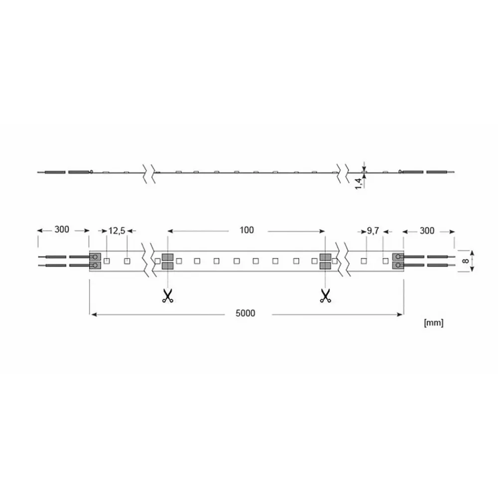 Radium Essence 500 LED-stripe, 5 m, 18 W, 6 500 K Discount