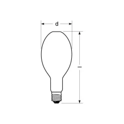 Radium Halogen-metall-damppære E40 420 W HRI-E D/PRO Ra92| Metall-Damppære|Metall-Damppære