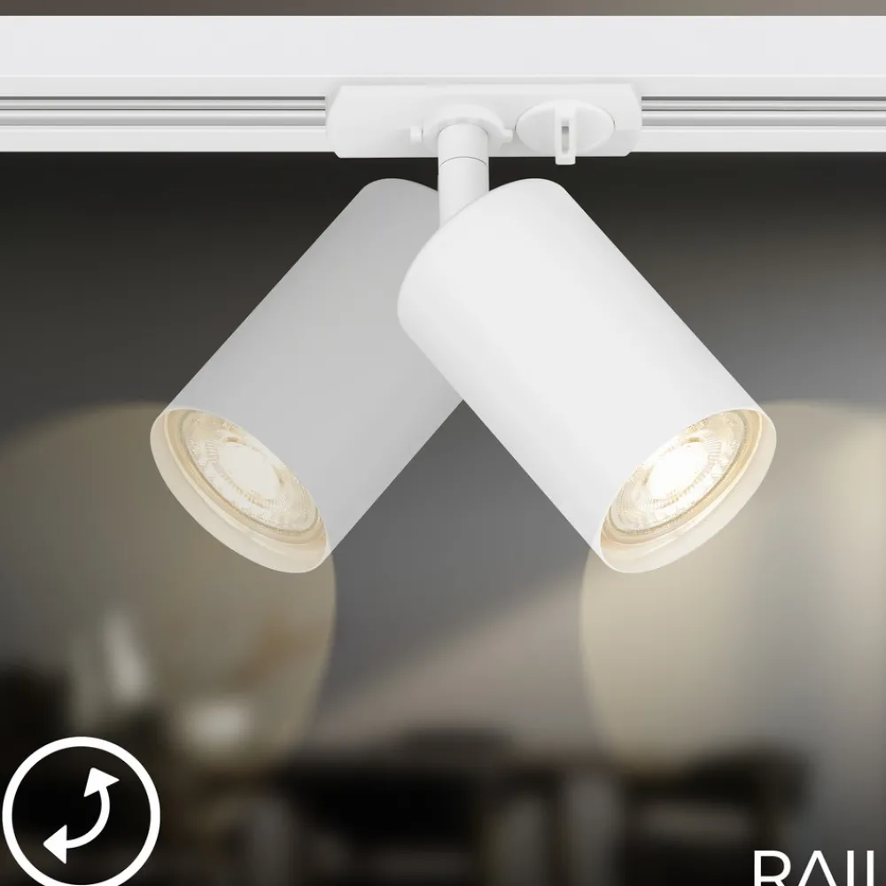 Briloner RAIL 230 V skinnesystem, hvit, 4 LED-spotter, lengde 1,5 m Sale