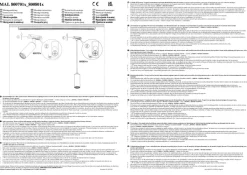 Briloner RAIL 230 V skinnesystem, svart, 4 LED-pendler, lengde 1,5 m| Skinnesystem