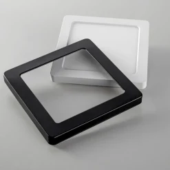 Heitronic Ramme for LED-panel Selesto, kvadratisk, svart| Elektromateriell|Tilbehør