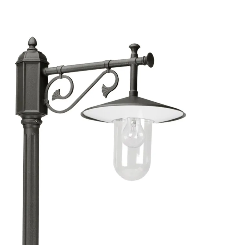 K.S. Verlichting Rasterstolpe lys grå/matt| Lyktestolper