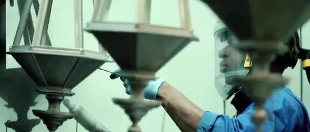 K.S. Verlichting Rasterstolpe lys grå/matt| Lyktestolper