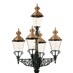 K.S. Verlichting Representativ lyktestolpe Monaco 5 lyskilder Best