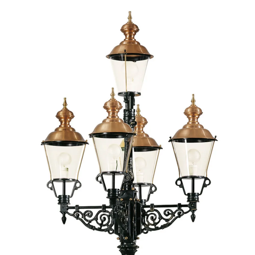 K.S. Verlichting Representativ lyktestolpe Monaco 5 lyskilder Best