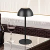 Reality Leuchten Ricardo LED oppladbar bordlampe, svart, høyde 30 cm, plast Sale