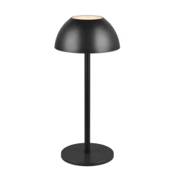 Reality Leuchten Ricardo LED oppladbar bordlampe, svart, høyde 30 cm, plast Sale