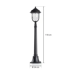 Konstsmide Romantisk PARMA gatebelysning i svart Clearance