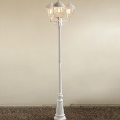 Konstsmide Romantisk PARMA kandelaber med tre lys i hvit New