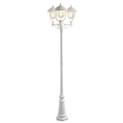 Konstsmide Romantisk PARMA kandelaber med tre lys i hvit New