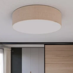 TK Lighting Rondo taklampe, beige, Ø 60 cm Best