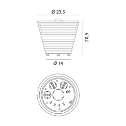 Rotaliana MultiPot + flerfunksjonell LED-bordlampe| Kontorbelysning