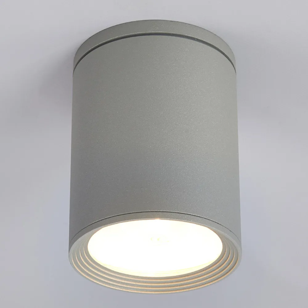 Lucande Rund Mianna taklampe i sølvgrå New