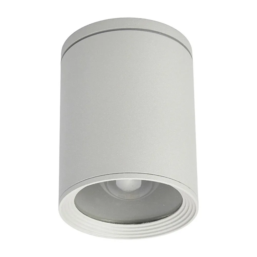 Lucande Rund Mianna taklampe i sølvgrå New