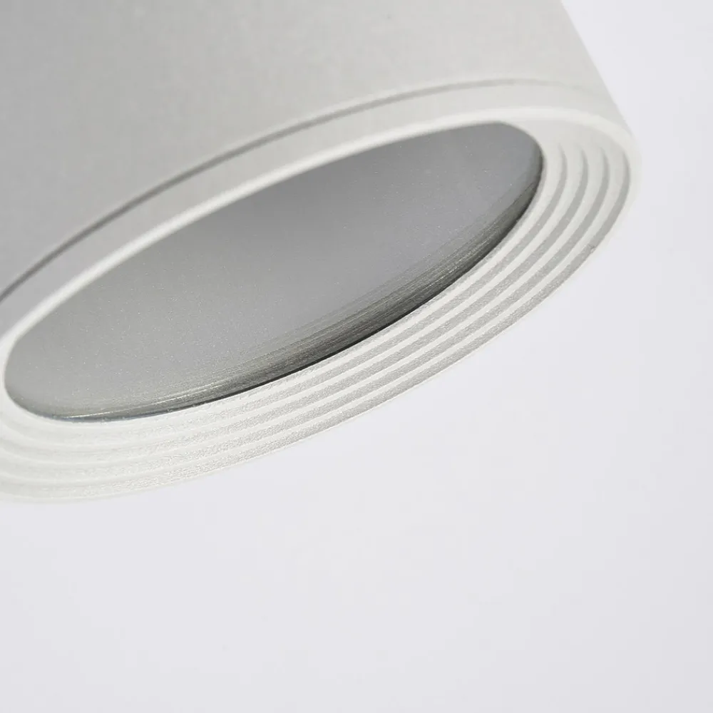 Lucande Rund Mianna taklampe i sølvgrå New