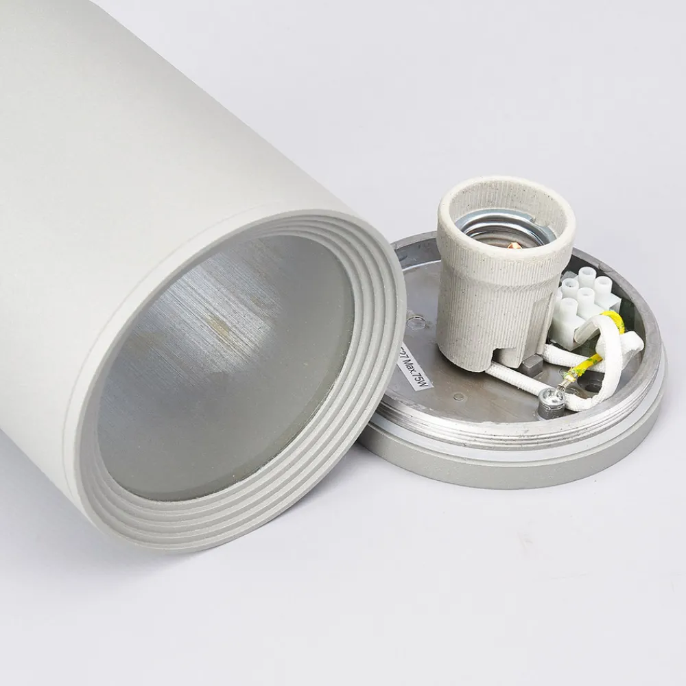 Lucande Rund Mianna taklampe i sølvgrå New