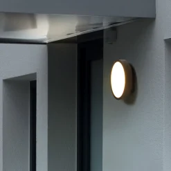 RZB HB 108 utendørs LED-vegglampe sirkel, front Online