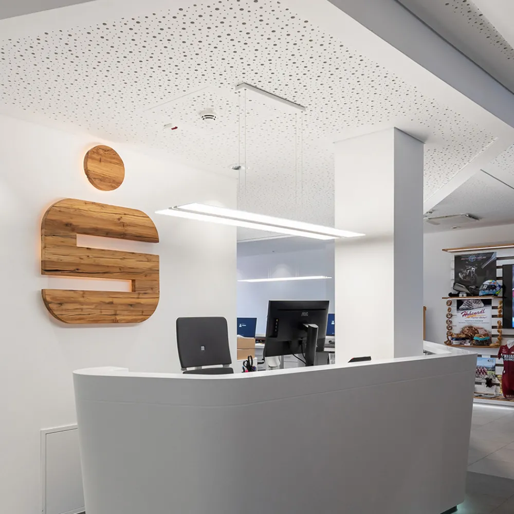 RZB Twindot S LED-hengelampe DALI 120x35cm 830