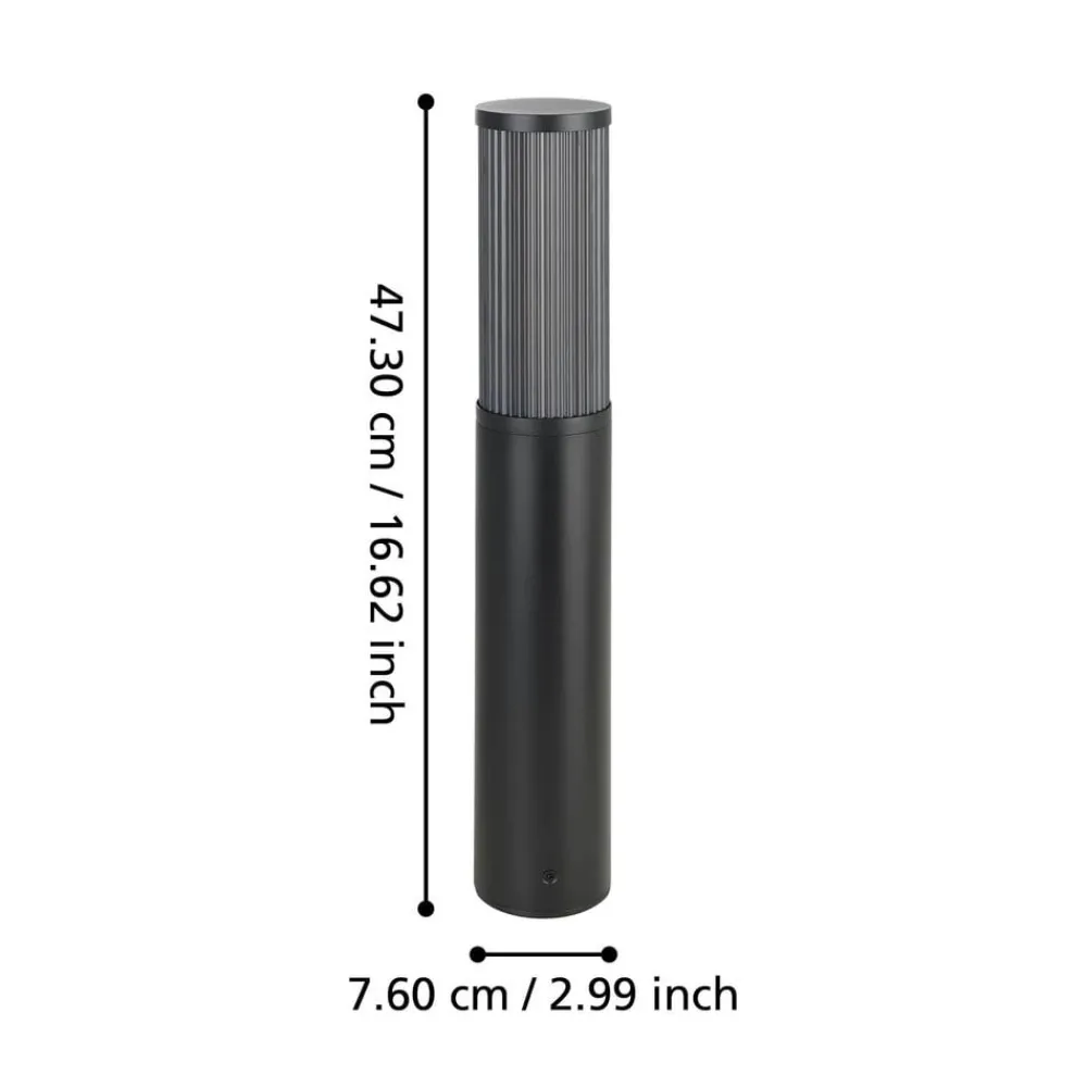 EGLO Salle sokkellampe, høyde 46,5 cm, svart, aluminium Sale