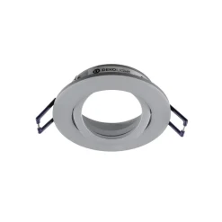 Deko-Light Samsola innfelt taklampe, aluminiumsfarget, Ø 8 cm, metall Outlet