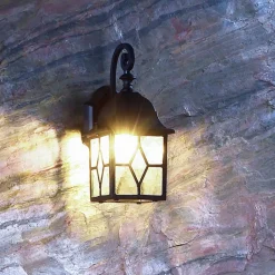 Deko-Light Sargas utendørs vegglampe, E27, svart| Vegglamper Utendørs