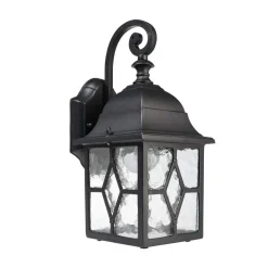 Deko-Light Sargas utendørs vegglampe, E27, svart| Vegglamper Utendørs