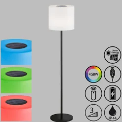 Schöner Wohnen Mina LED-solcellegulvlampe batteri